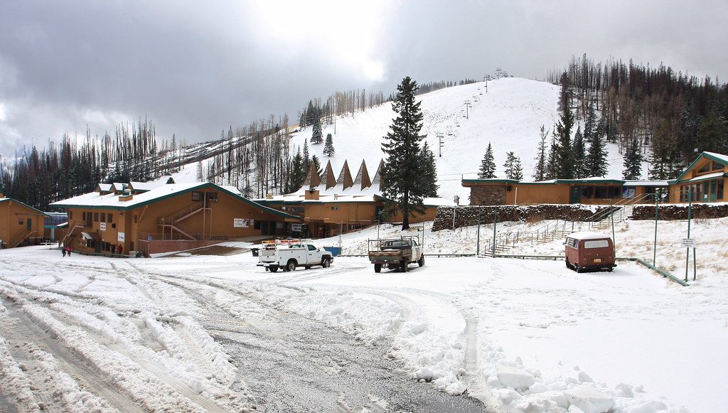 Ski Apache resort on the slopes of Sierra Blanca